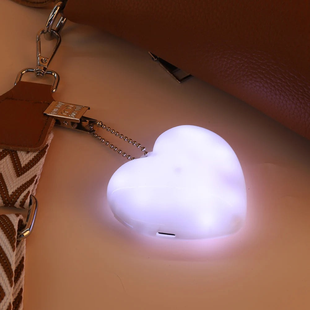 Heart Shape Mini LED Bag Light with Automatic Sensor