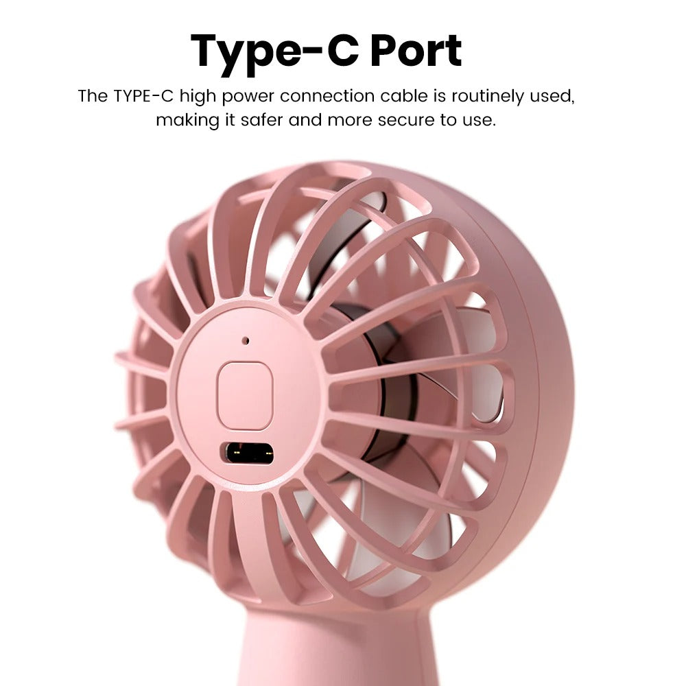 Mini Portable Handheld Rechargeable Fan